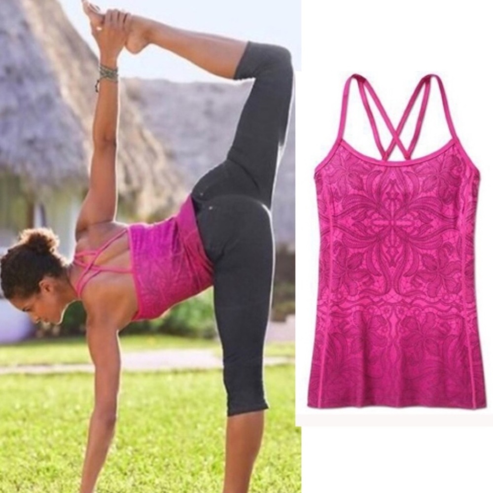 Athleta Harmonious Lace BOHO Fitness Tank